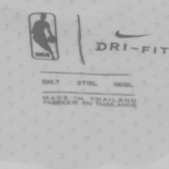 New Detroit Pistons Shirt Mens 3XL Tall White Nike NBA Basketball Sports Dri Fit - Picture 8 of 14